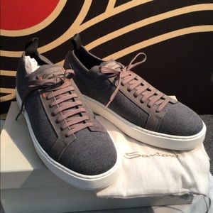 Men’s grey santoni sneaker 11
